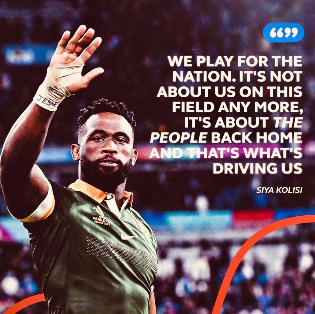 AttacqLimited's tweet photo. “This is for our fans and for South Africa” 🇿🇦
Thank you for keeping the hope alive.
Congratulations to our Champions in green and gold!
#ProudlySA #StrongerTogether #Springboks #Unity #Camaraderie #TeamSpirit #HalalaBokke #FourSA https://t.co/E0Qsmwf7Ny