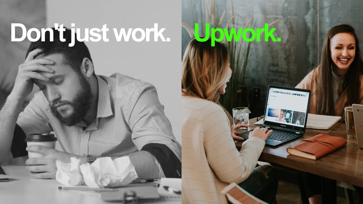 Kemu_Shroff's tweet image. An ad campaign for @Upwork