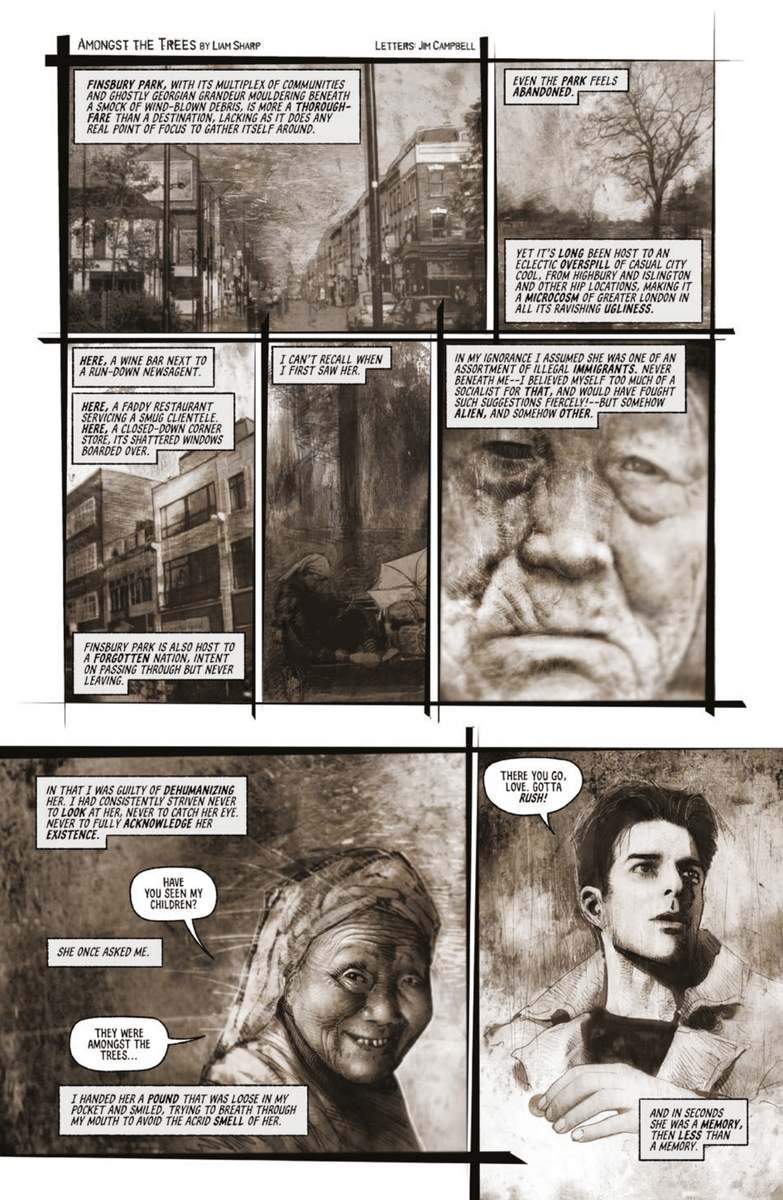 TimeBombComics's tweet photo. 4 DAYYS LEFT TO BACK AMONGST THE TREES, in BOMB SCARES! Comics superstar LIAM SHARP (#GreenLantern, #WonderWoman, #Batman, #2000AD, #RedSonya etcetc) tells a haunting urban horror story! https://t.co/b4ttSKy8Hd #comics #horror #art #JudgeDredd #horrorart #comicstwitter #books https://t.co/G9bvwDEsFZ