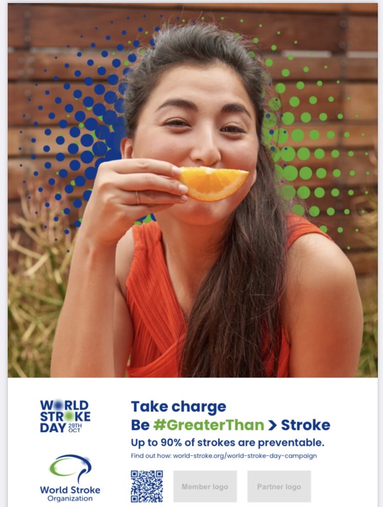 World Stroke Day
Up to 90% of strokes are preventable. Lifestyle modifications do work. Be #GreaterThan&gt;Stroke