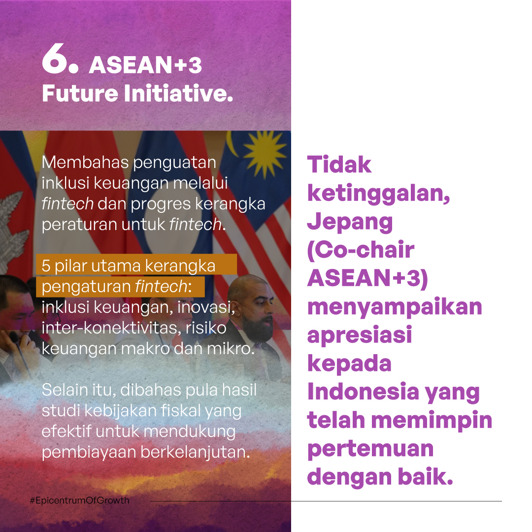 KemenkeuRI's tweet photo. Seluruh isu yang dibahas utamanya untuk penguatan kerja sama keuangan di Kawasan.✨
Lengkapnya Minkeu jelaskan di sini ya!
#ASEANIndonesia2023 #EpicentrumOfGrowth #ASEANMatter https://t.co/fWRmN6KgTJ