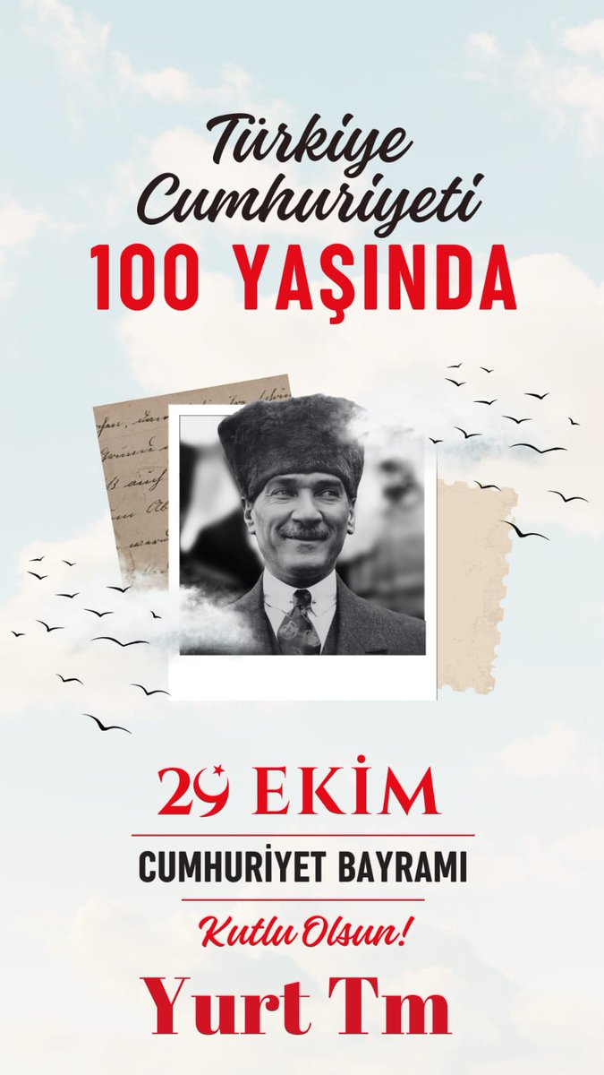 Sonsuza dek Cumhuriyet 🇹🇷🇹🇷🇹🇷🇹🇷🇹🇷🇹🇷🇹🇷
#Atatürkünİzinde100Yıl
#CumhuriyettenVazgeçmeyiz