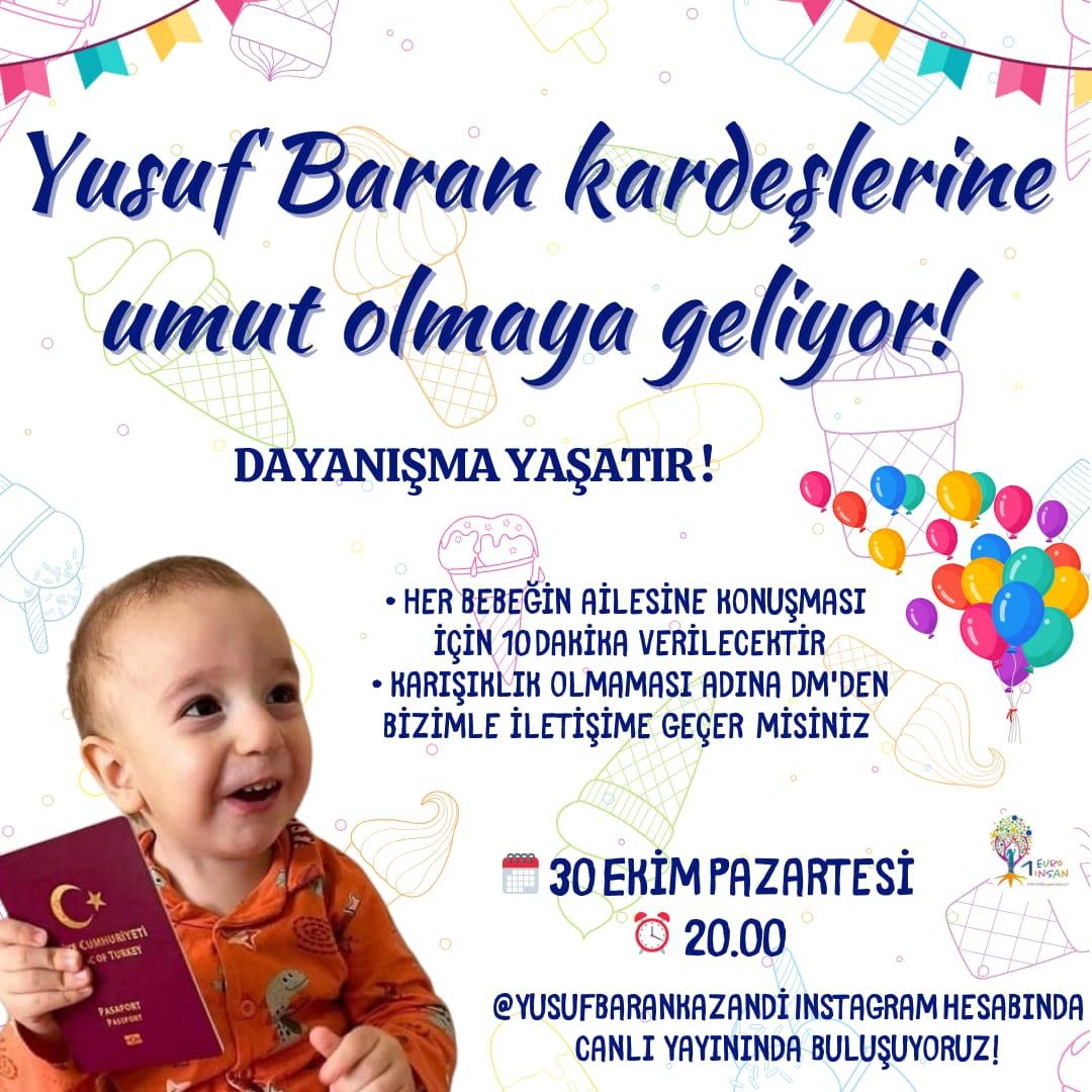 Yusuf Baran SMA Mücadelesi Veren Kardeşlerine Destek Oluyor Yayınına Herkesi Bekliyoruz💙🙏🏻
 
Her Bebeğimizin Ailesine Konuşması İçin 10 Dakika Verilecekdir. Karışıklık Olmaması Adına Bebek Sayfalarını DM yolu ile iletişim kurmalarını bekliyoruz💙🙏🏻👍🏻
#cloutmma2 
#FuryvsNgannou