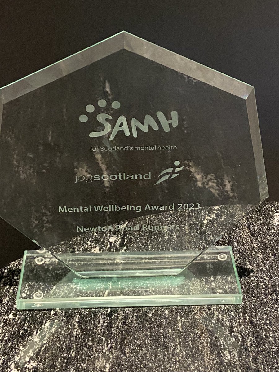 Newton_Road's tweet photo. Last night our club were extremely thankful to be at the Scottish Athletics Awards Ball to win the SAMH mental health award. We are so proud of everyone who has worked extremely hard to make our club successful as it is today. 
In memory of our friend/member Cat Gaskell 💛🖤💛 https://t.co/zHxetJbyM7