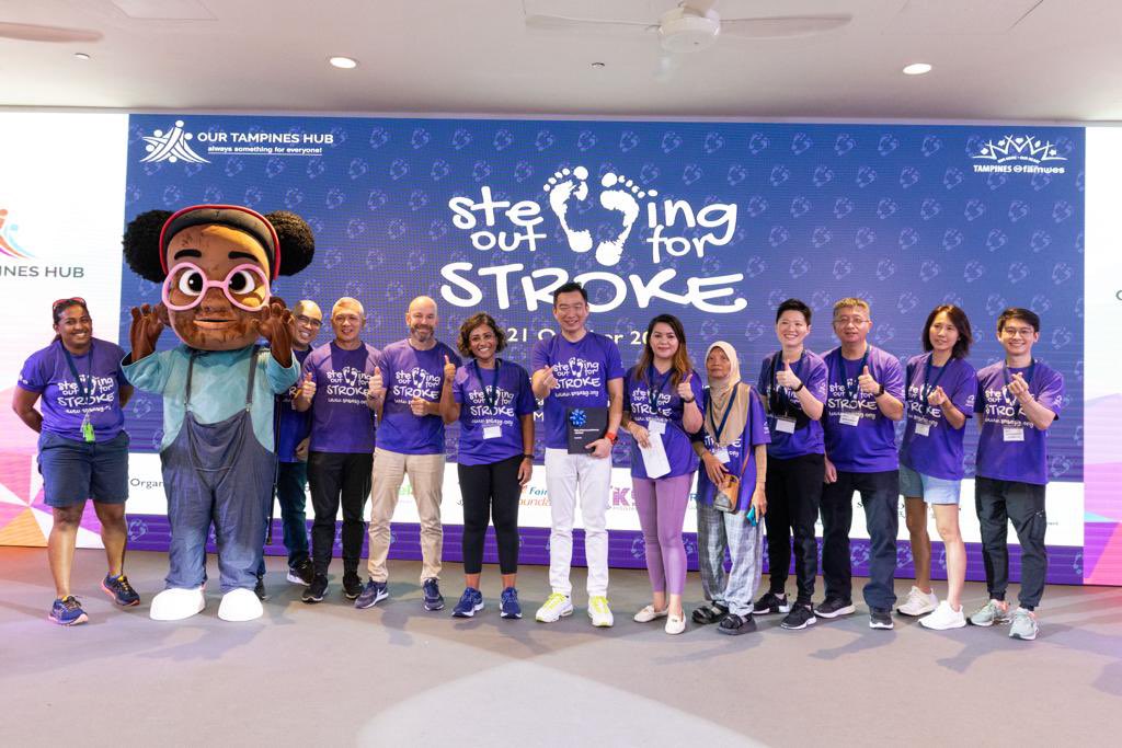 October 29 is #WorldStrokeDay. In Singapore 🇸🇬 we celebrated with the Singapore National Stroke Association’s annual walkathon and the launch of Fast Hero Tanya for Time in FAST! Together we are #GreaterThan Stroke @WStrokeCampaign @WorldStrokeOrg