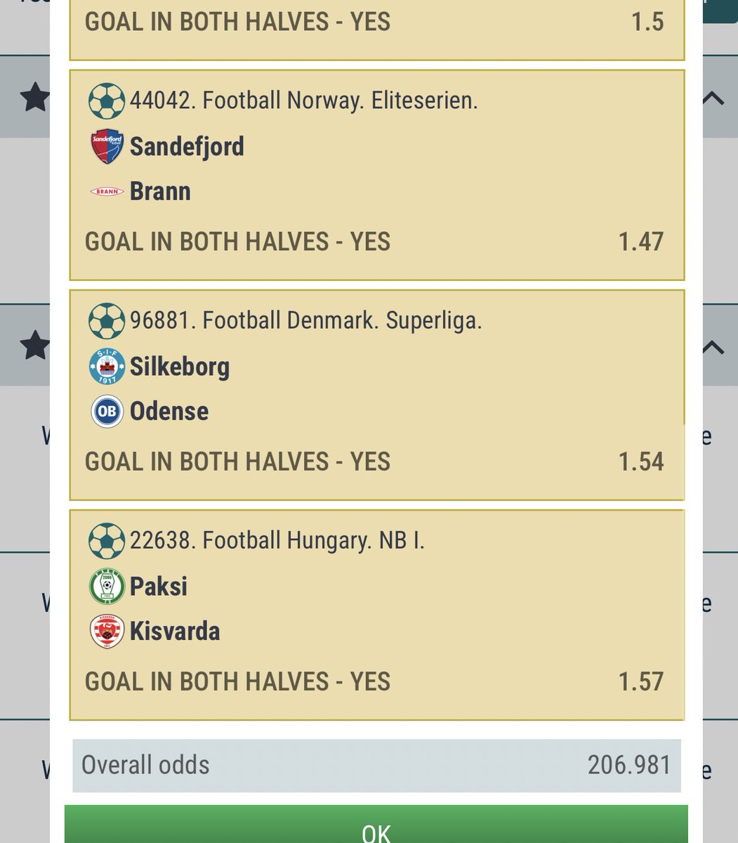 Mrbankstips's tweet photo. 22BET Tips 

207 odds Goal in Both Halves 
ENST4

91 odds Win Acca 
1F8T4

▪️Register on 22BET via link https://t.co/ME6LZKjsvj

🍏Promo code Banks

Telegram channel https://t.co/QkkYdxrTPS

WhatsApp channel https://t.co/lOukSiu6MC https://t.co/FujNiMvSYZ