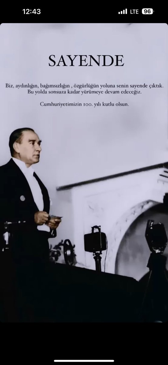 Sayende… #AtatürkünİzindeYüzyıl #parla100yaşındasın