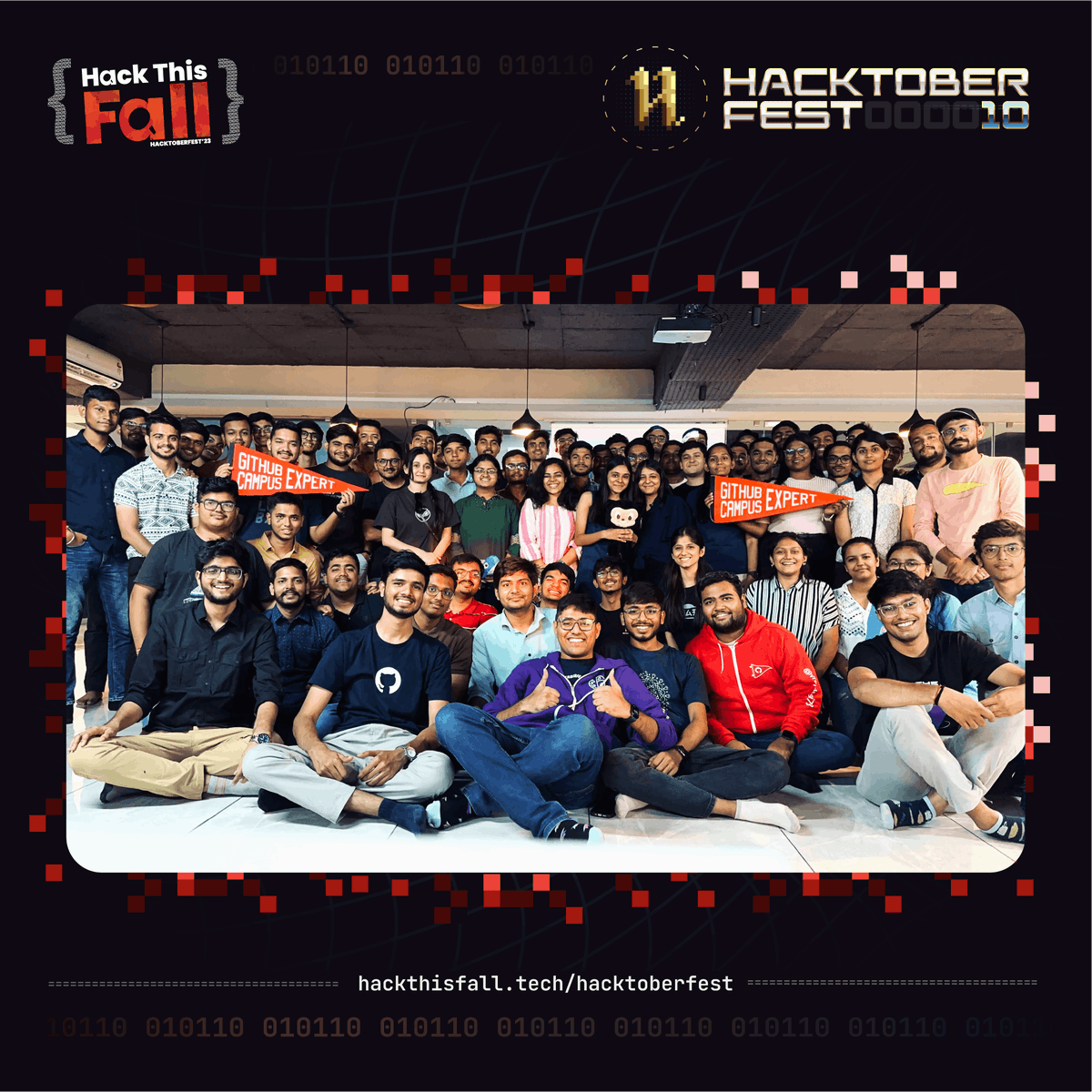 hackthisfall's tweet photo. Hack This Fall's first-ever event in Vadodara was a blast!π§‘
Thanks for joining and making this event worth remembering π
#HackThisFallHacktoberfest #HackThisFall https://t.co/ekKeQH4oJV