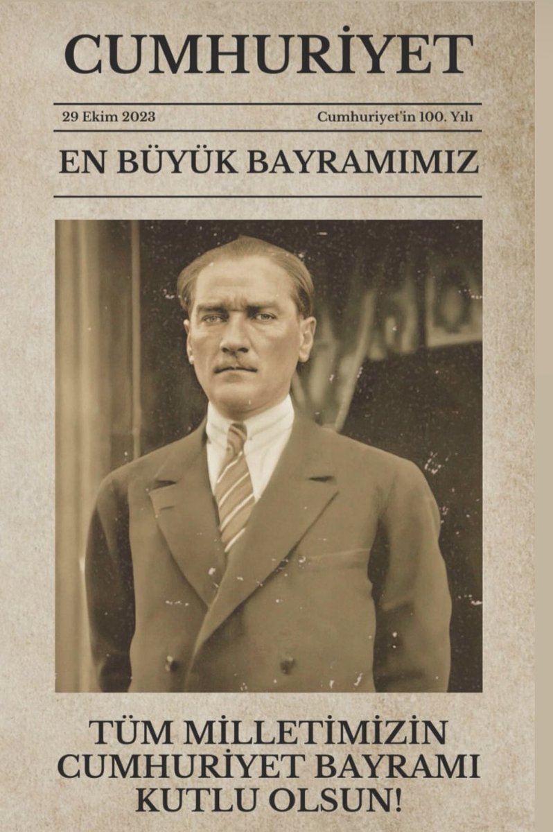 CUMHURİYETİMİZİN 100.YILI KUTLU OLSUN