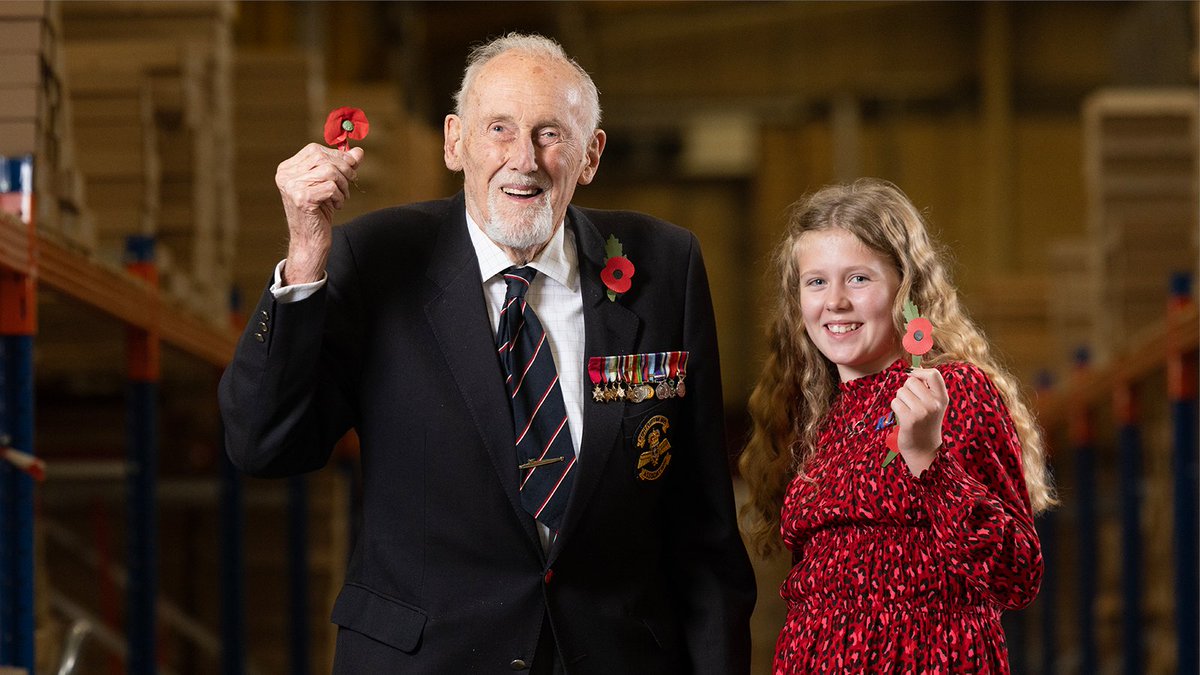 Royal British Legion (@poppylegion) on Twitter photo This week, we launched the RBL #PoppyAppeal at our warehouse, welcoming our biggest supporters like D-Day Veteran John Roberts and fundraiser Maisie Mead.
As poppies now make their way to Poppy Appeal collectors across the country, please show your support by wearing yours. ❤️ This week, we launched the RBL #PoppyAppeal at our warehouse, welcoming our biggest supporters like D-Day Veteran John Roberts and fundraiser Maisie Mead.
As poppies now make their way to Poppy Appeal collectors across the country, please show your support by wearing yours. ❤️