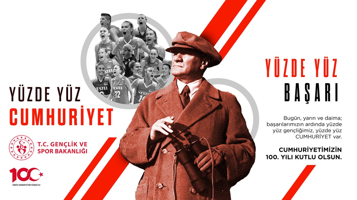 YÜZDE YÜZ BAŞARI, YÜZDE YÜZ CUMHURİYET!🇹🇷

Cumhuriyetimizin 100. Yılı ve 29 Ekim Cumhuriyet Bayramımız Kutlu Olsun!