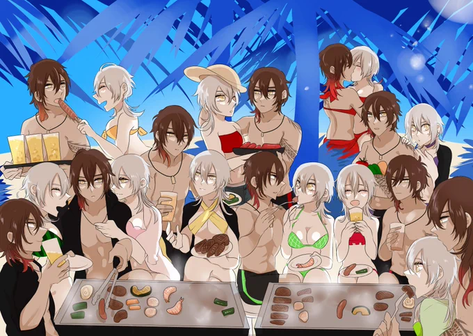 フルーツくりつる集合絵 