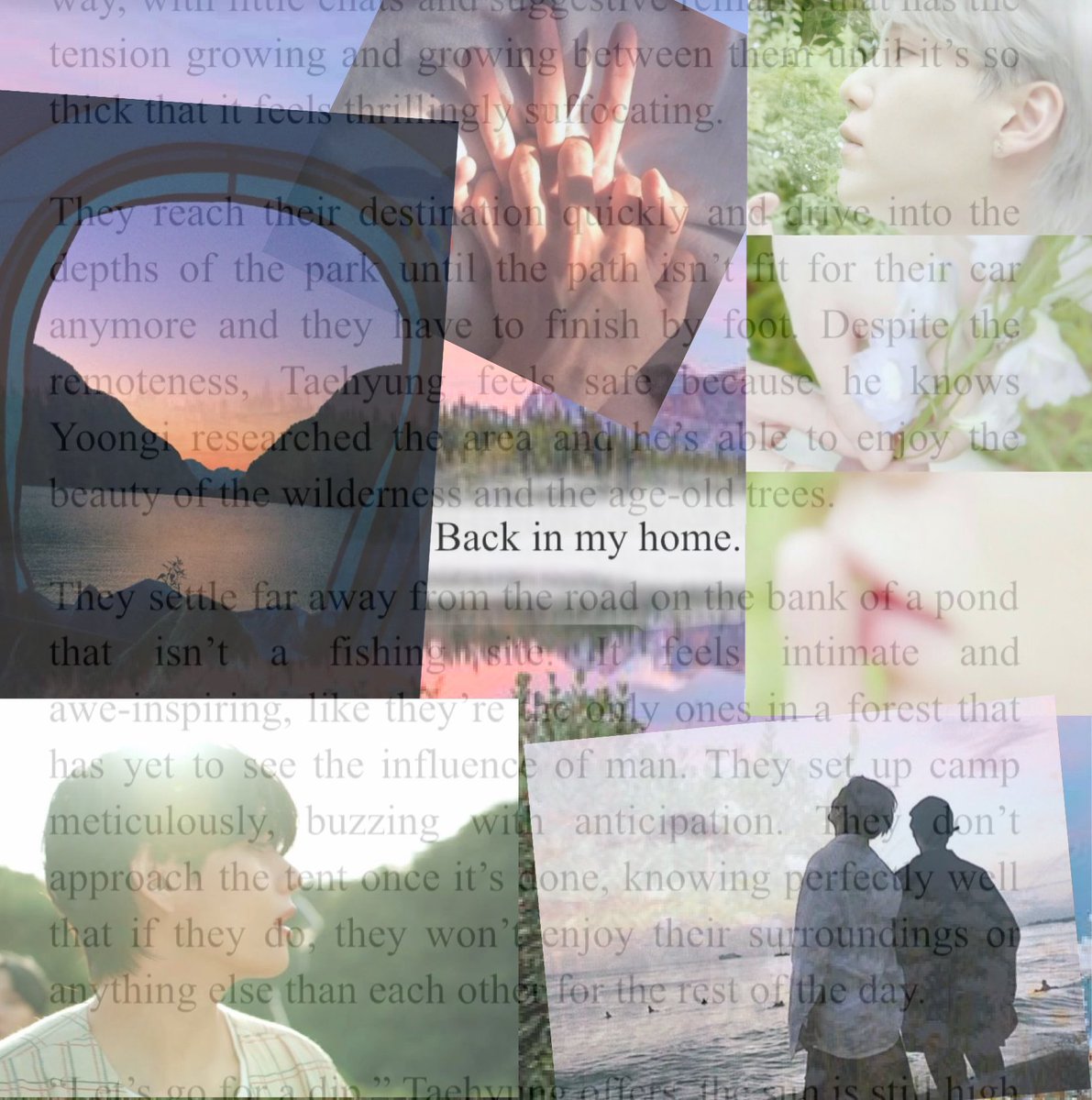 « Back in my home » written for the nsfw side of <a href="/taegizines/">Querencia: a Taegi Zine 🌸 COMPLETED 💫</a> 🌅
• Taegi
• Explicit 
• 2,6k
• Reunion sex

🔗 archiveofourown.org/works/51171244

I am not gone yet and will try to stay active on ao3 as said. I’m probably going to lock my works though so you should create an account!