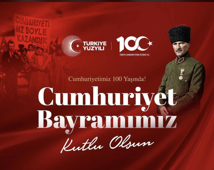 Nice yıllara...

Cumhuriyetimiz 100 yaşında.
29 Ekim Cumhuriyet Bayramı kutlu olsun.