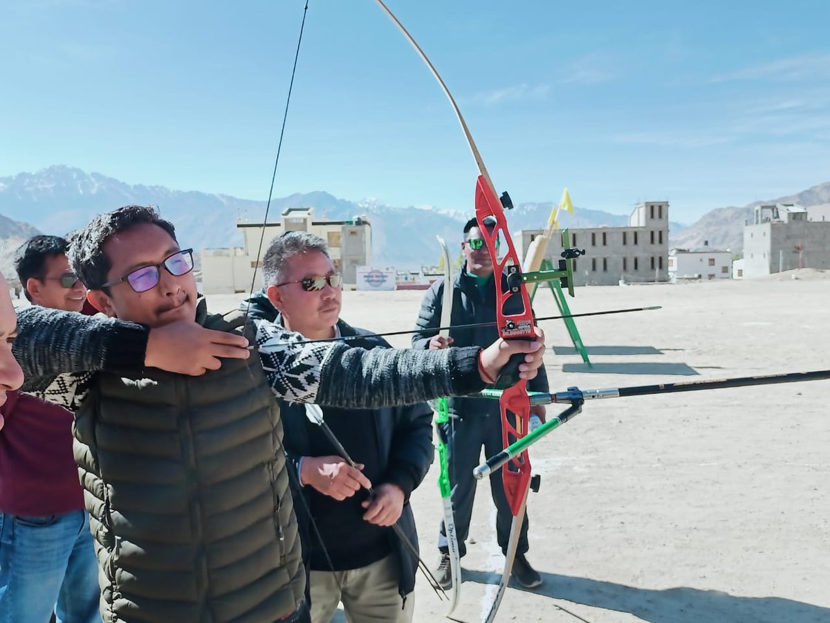 Archery Association of Ladakh (AAL) organised a two-days State Level tournament and selection trial in Leh for the national tournament to be held in Ayodhya UP. MP JTN, the President of the AAL, assured full support to the archers, showcasing Ladakh's dedication to the sport.