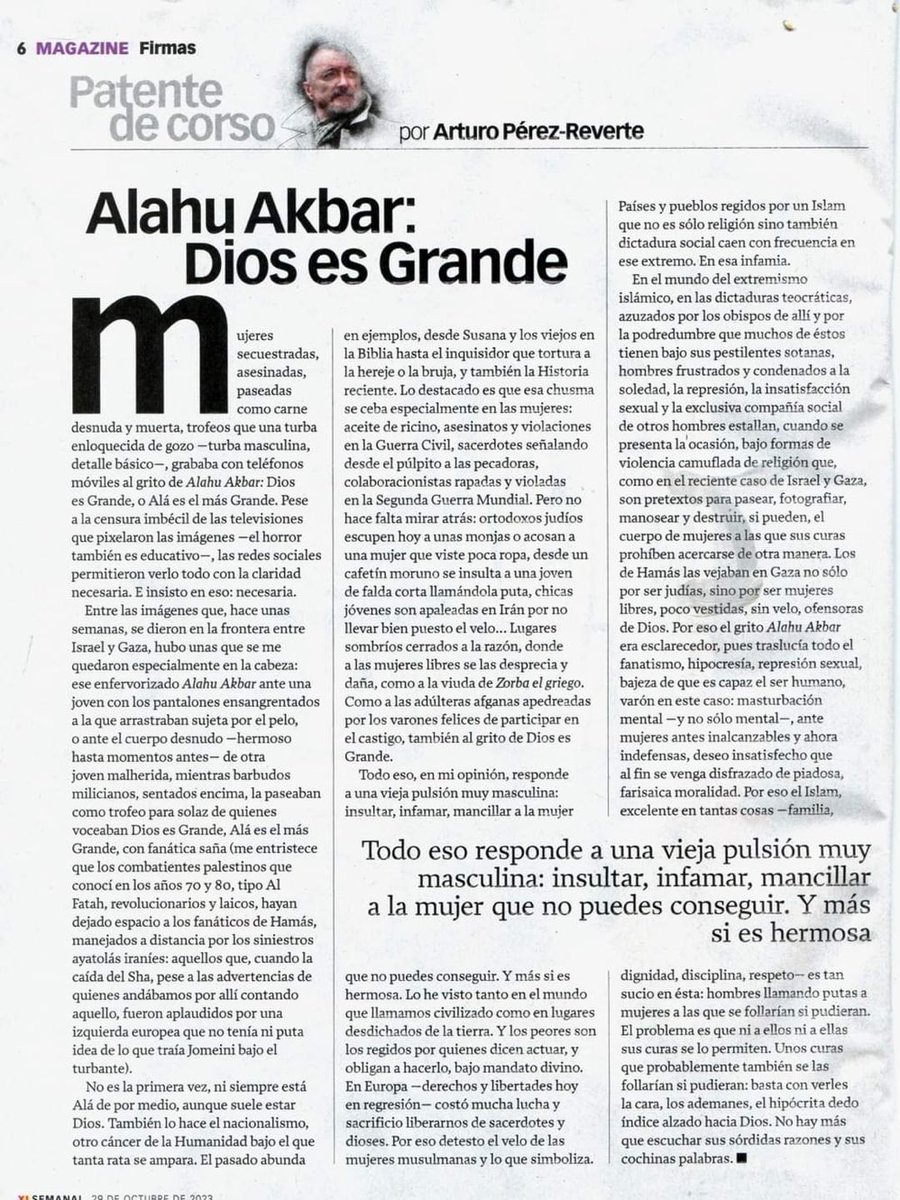 De Don Arturo <a href="/perezreverte/">Arturo Pérez-Reverte</a>