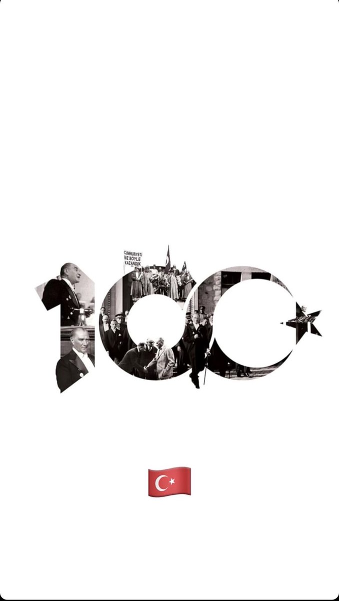Cumhuriyetimizin 100. yıldönümünü kutladığımız bu kutlu günde, geleceğe büyük bir ümit, inanç ve gayretle yürümek azmi ve de kararlılığı dileğiyle. "Cumhuriyet Bayramınız Kutlu Olsun"