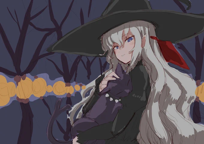 ハロウィン絵描きたかったなぁ 