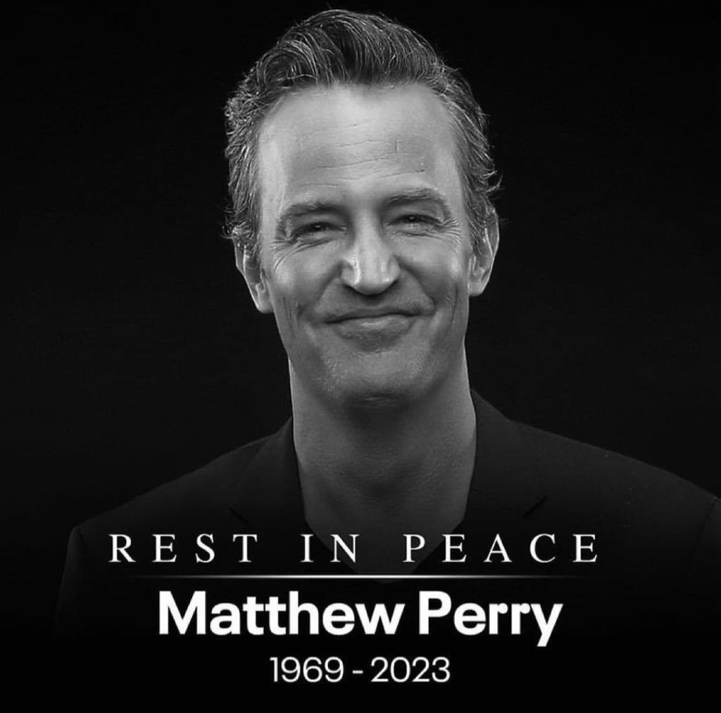 The rain starts to pour… #MatthewPerry