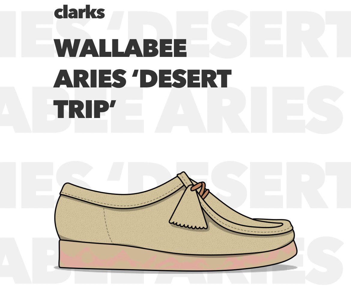 en_aglet's tweet photo. #en_stash 
8/2
👟WALLABEE ARIES 'DESERT TRIP'
💰1000RA https://t.co/wXQXGZRhYB