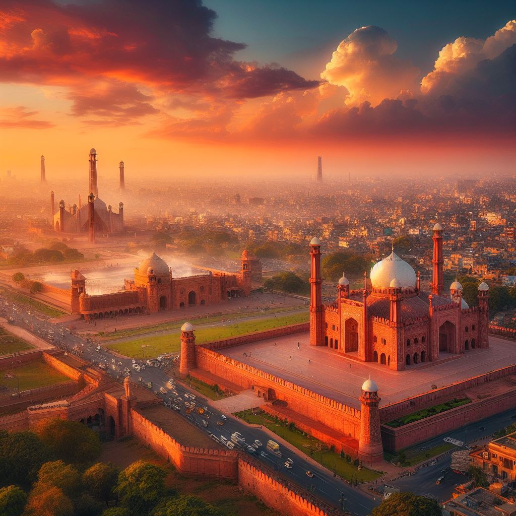 Hamidraza1998's tweet photo. [THREAD]

AI generated images of #Pakistan's 4 major cities! ❤️

1: #Lahore https://t.co/lfb5Weq0zB