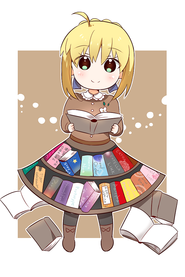アルトリア・ペンドラゴン 「【Fate】読書の秋セイバーさん」|土屋まどせのイラスト