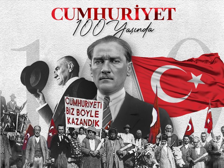 Cumhuriyetimizin 100. Yılı kutlu olsun.