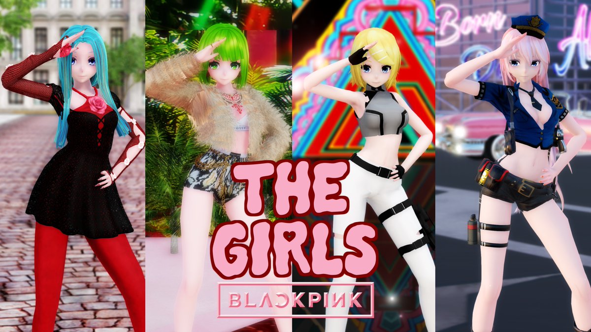 niconicoMMD's tweet photo. 【MMD】BLACKPINK - THE GIRLS【Vocaloids】

お祭り気分で14ステージ、56モデル！😉
There are 14 Stages and 56 Models in a festive mood!

https://t.co/GlyoiBqPA9

#MMD #BLACKPINK #THEGIRLS https://t.co/nvKgiOOzDc