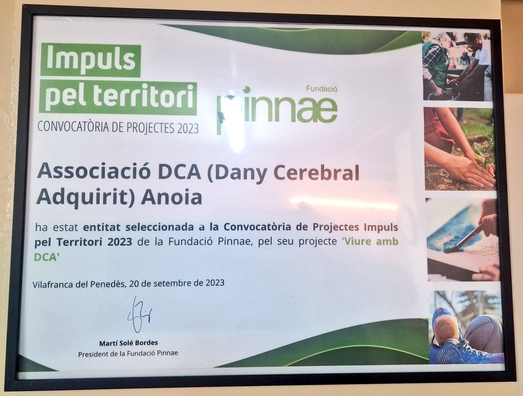 La Fundació hem visitat el nou local de l'Associació DCA (Dany Cerebral Adquirit de l'Anoia), al carrer capellades d'#Igualada.

Gràcies per ajudar a tots aquells que ho necessiten.

Gràcies per fer-nos millors persones!

instagram.com/associaciodca?…