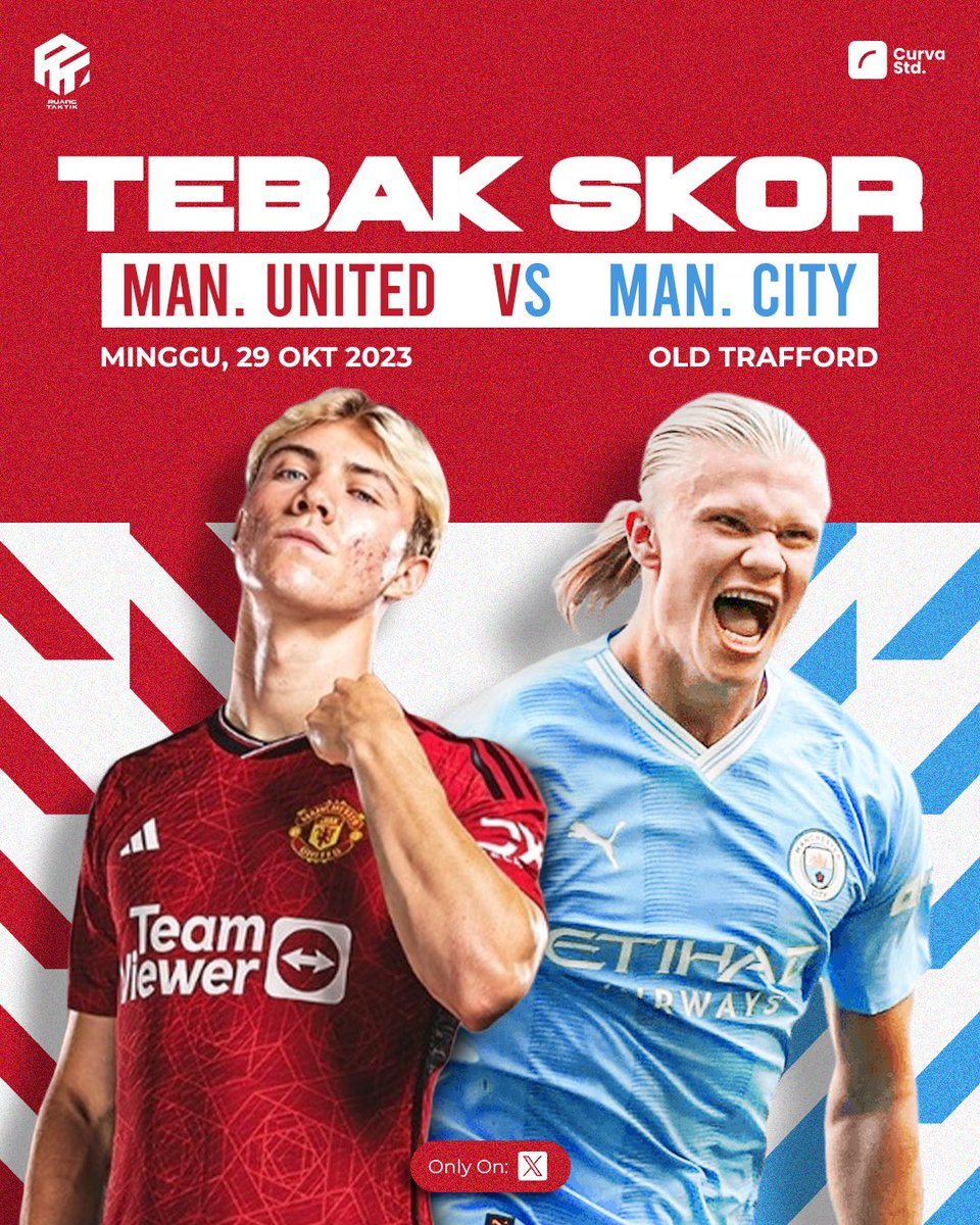 ruangtaktik's tweet photo. [TEBAK SKOR]
DERBY MANCHESTER

IDR 100K utk 1 pemenang tebak skor sekaligus pencetak gol pertama. Jika ada 1 pemenang lebih, maka akan diundi ya. Ditutup 1 jam sebelum kick off. 

Syarat follow #Blibli @bliblidotcom 
Retweet &amp; reply dengan format:  

MU 1-1 City (Haaland) https://t.co/KsobOchbEQ