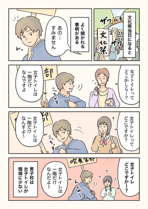 文化祭でよく聞かれること。  #男子校の生態