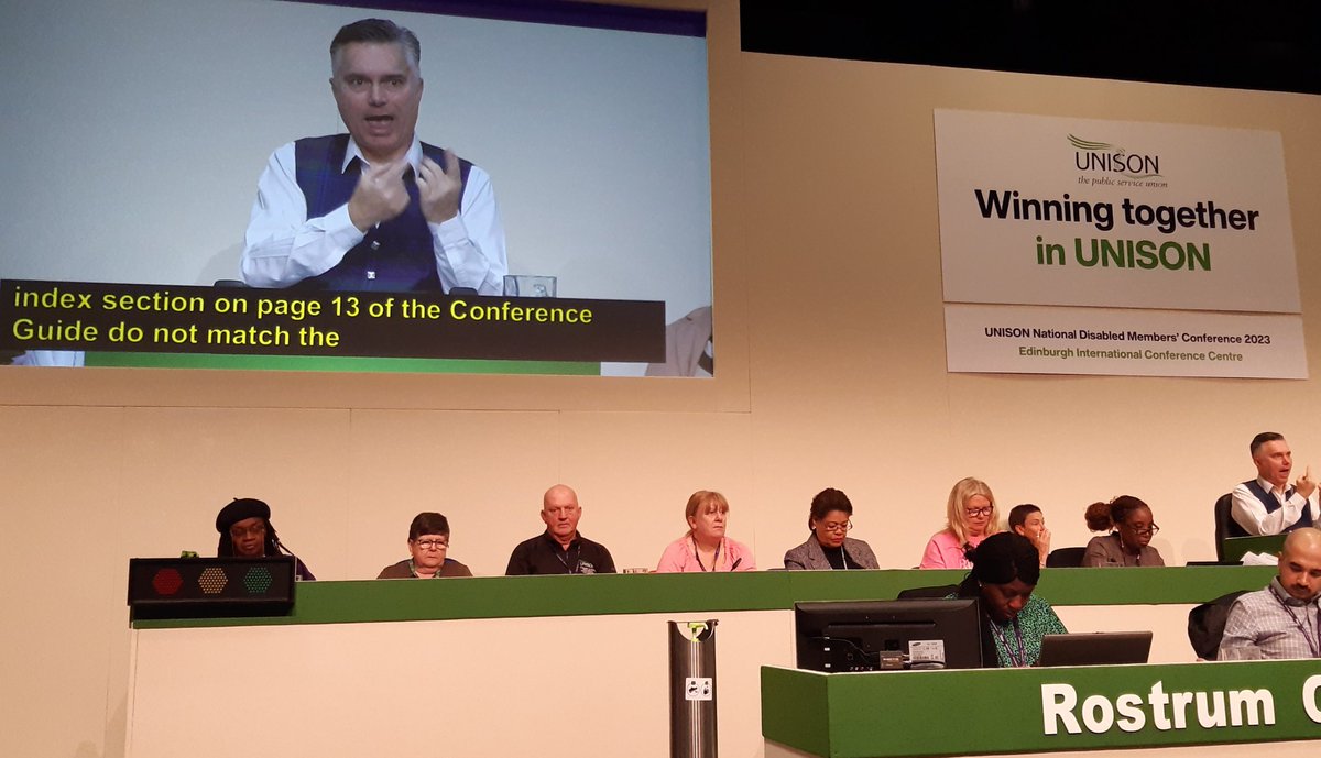 UNISON'S National Disabled Members Conference gets underway in Edinburgh today opened by chair <a href="/iainscottburdon/">Iain Scott-Burdon</a> #UDMC23