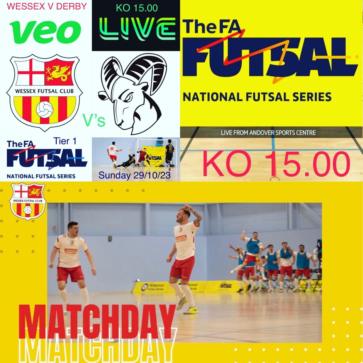 WessexFutsal's tweet photo. MATCHDAY! https://t.co/TBeQEfPVWR