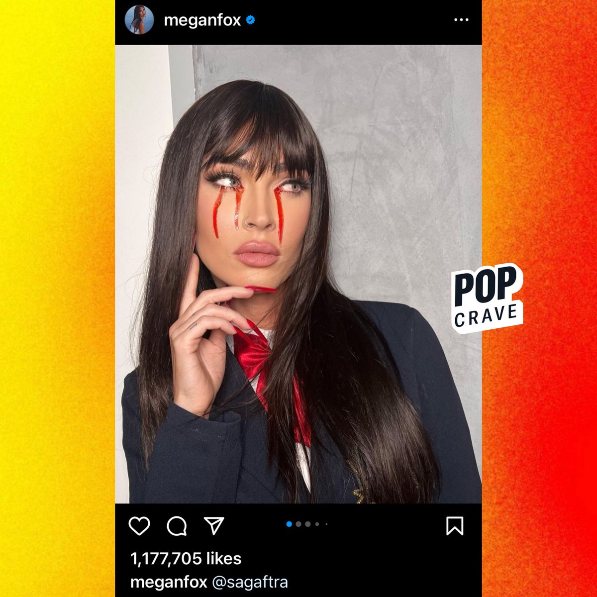 Megan Fox tags SAG-AFTRA in post showing off her 'Kill Bill' Halloween costume after the labor union issued new guidelines prohibiting actors from dressing up as characters from struck content.