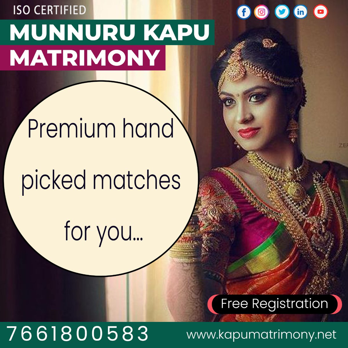 MatrimonyKapu's tweet photo. Take The First Step To Your Happy Marriage Only For Kapu Community.For more details Cont us:7661800583,8499066276 https://t.co/GJxWXcEnmo #kapumatrimony #hyderabad #matrimony #government #Asraonagar #ecil #banglore #marriage https://t.co/nYxRec2e2R