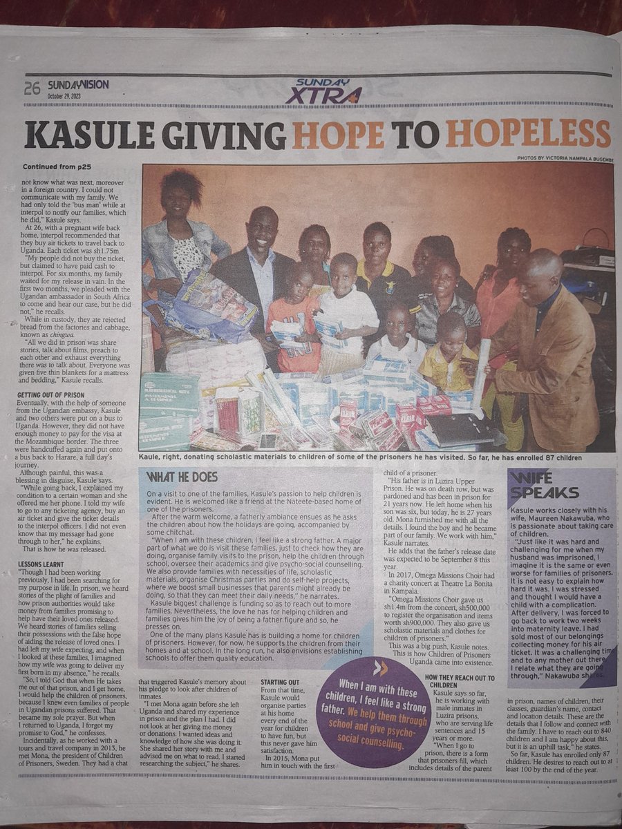 KASULEJIMMY2's tweet photo. Today's New Vision / Sunday Vision. Please get a copy. https://t.co/61kzDpGXqU