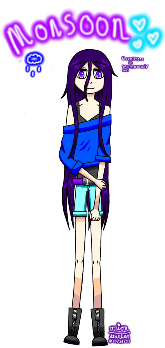 Orion5Stellar's tweet image. here's a gift I drew for Team Monsoon for winning the Excellence in Sportsmanship award this Battlebots season!!!!!! 😁😁😁💜💙🖤💜💙🖤💜💙🖤✨💫✨💫✨💫
#battlebots #combatrobot #gijinka