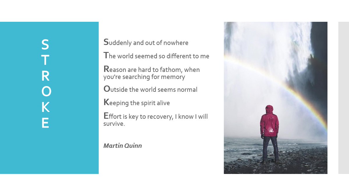 Martin Quinn (@martinquinns) on Twitter photo My poem for World Stroke Day today. #WorldStrokeDay2023 <a href="/KnowStroke_Pod/">Know Stroke</a> <a href="/EnnisJillian/">❤️Jillians Stroke Journey❤️</a> <a href="/ThrivePlayer/">the 'lived experience of stroke and aphasia'</a> <a href="/TheStrokeAssoc/">Stroke Association</a> <a href="/HeartandStroke/">Heart & Stroke</a> <a href="/CDCHeart_Stroke/">CDC Division for Heart Disease & Stroke Prevention</a> <a href="/strokeindian/">Indian Stroke Association</a> <a href="/StrokeAction/">IHF Stroke Action</a> <a href="/strokeassocni/">StrokeAssociation NI</a> <a href="/ronancollins7/">Prof. Ronan Collins</a> <a href="/2013_Sylvius/">Joe Harbison</a> <a href="/MCCORMACKJOAN/">JOAN MCCORMACK</a> <a href="/strokeCRE/">CRE Stroke Rehab</a> <a href="/strokecog/">StrokeCog Study</a> <a href="/StrokeEurope/">Stroke Europe</a> My poem for World Stroke Day today. #WorldStrokeDay2023 <a href="/KnowStroke_Pod/">Know Stroke</a> <a href="/EnnisJillian/">❤️Jillians Stroke Journey❤️</a> <a href="/ThrivePlayer/">the 'lived experience of stroke and aphasia'</a> <a href="/TheStrokeAssoc/">Stroke Association</a> <a href="/HeartandStroke/">Heart & Stroke</a> <a href="/CDCHeart_Stroke/">CDC Division for Heart Disease & Stroke Prevention</a> <a href="/strokeindian/">Indian Stroke Association</a> <a href="/StrokeAction/">IHF Stroke Action</a> <a href="/strokeassocni/">StrokeAssociation NI</a> <a href="/ronancollins7/">Prof. Ronan Collins</a> <a href="/2013_Sylvius/">Joe Harbison</a> <a href="/MCCORMACKJOAN/">JOAN MCCORMACK</a> <a href="/strokeCRE/">CRE Stroke Rehab</a> <a href="/strokecog/">StrokeCog Study</a> <a href="/StrokeEurope/">Stroke Europe</a>