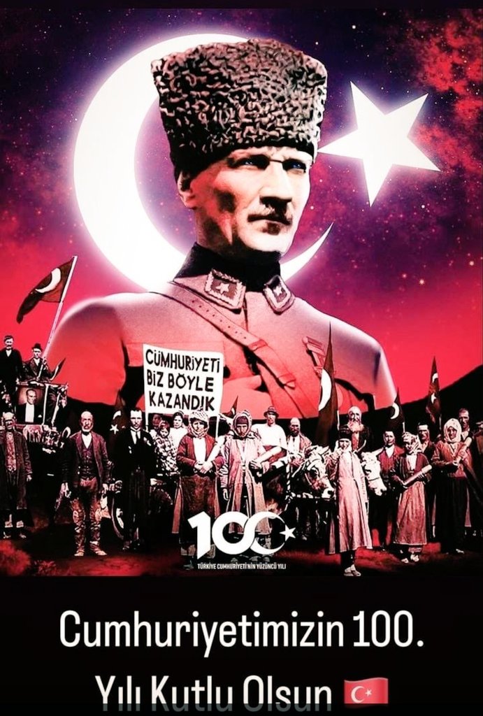 Cumhuriyetimizin ilelebet var olması dileğiyle 100. yılımız kutlu olsun.