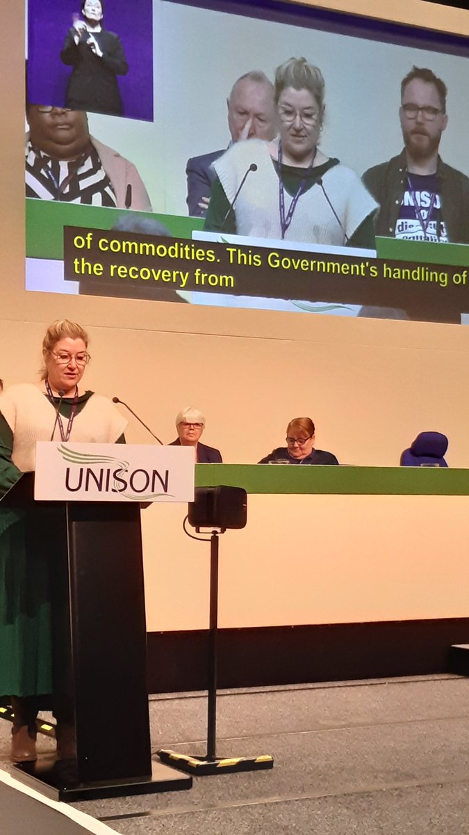 Great speech from Amanda Sweetlove from UNISON'S National Disabled Members Committee moving the Annual Report. <a href="/unisontheunion/">UNISON - UK's largest union</a> #UDMC23