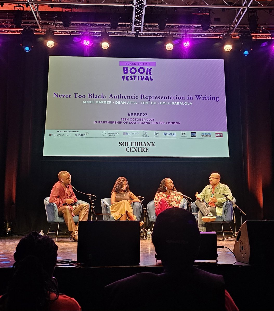 DanAlexisWrites's tweet photo. What a weekend! The @BBBookFestival took over @southbankcentre and was joyous from start to finish. Congratulations @TheSelinaBrown. And special shout out to @JamesJBarber @BeeBabs @Temi_Oh @DeanAtta for the brilliant Never Too Black panel. Loved it! See you next year. #bbbf23 https://t.co/GTzqJUr1lV