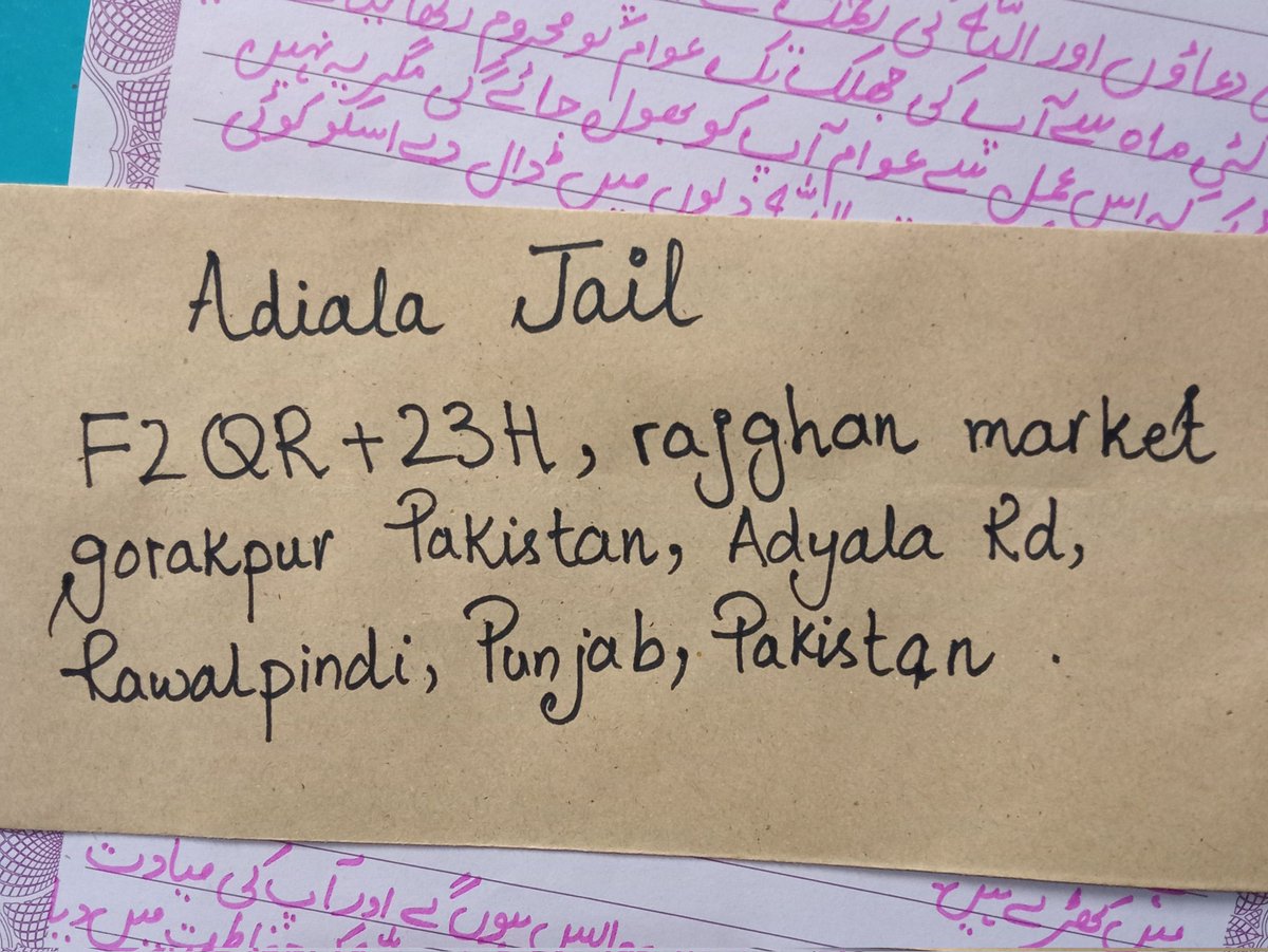 falakjavaidkhan's tweet photo. خان کے ساتھ اظہار یکجہتی اور اظہار عقیدت کے لیے ہم روزانہ لاکھوں کی تعداد میں خان کو اڈیالہ جیل خط بھیج کر پرامن احتجاج ریکارڈ کروا سکتے ہیں۔۔۔!!

تو اب کون میری طرح خان کو خط بھیج کر احتجاج میں شامل ہوگا۔۔۔؟؟؟ https://t.co/Ib078MIY9z