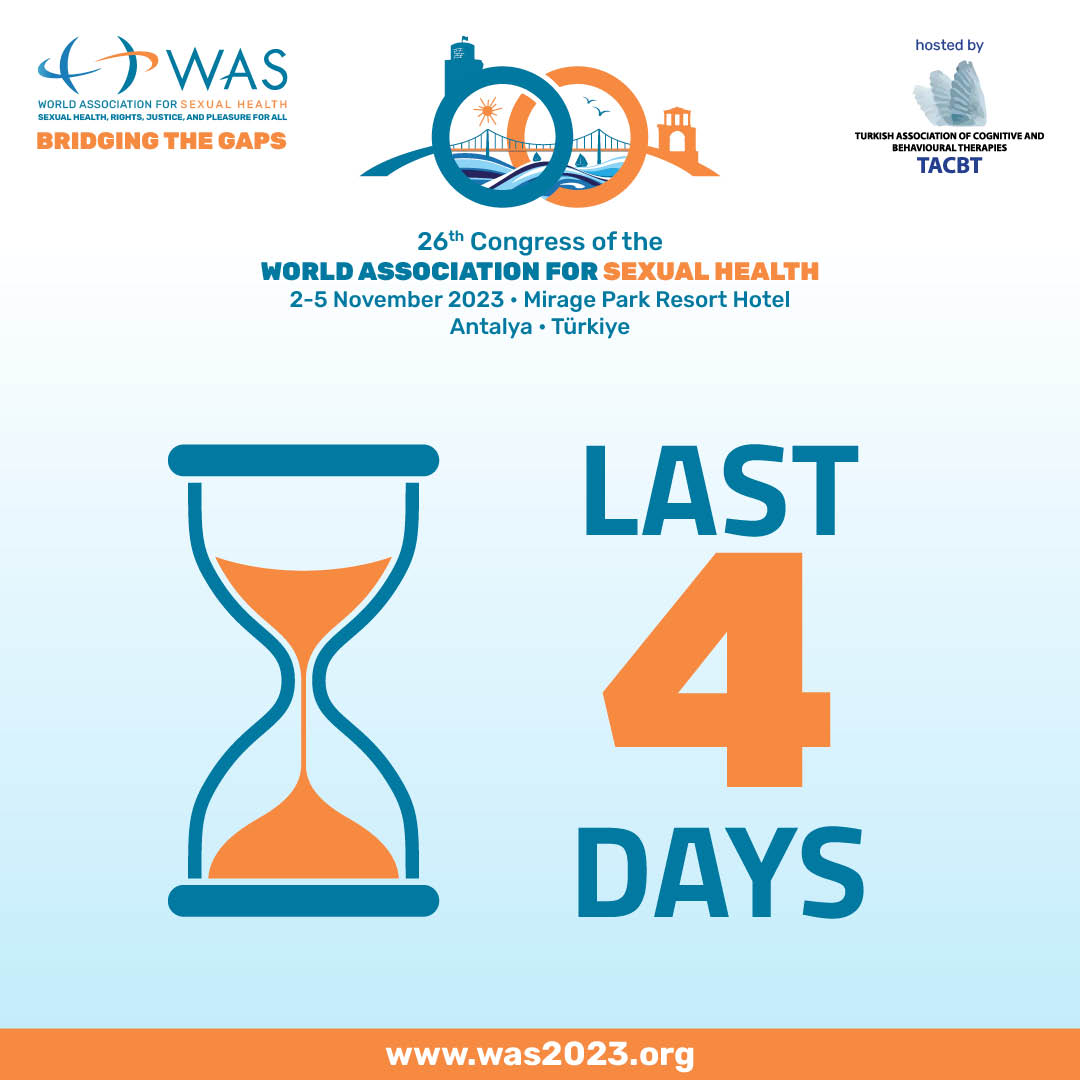 WAS_org's tweet image. 4 Days Away: Four days until we redefine perspectives and discuss pressing topics. Let&apos;s empower communities and spread knowledge. #WAS2023

@drelnarudolph @dr.mehmet_sungur