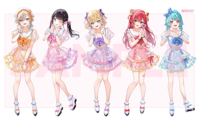 「わたしの一番かわいいところ」歌ってみた 胡桃のあ/小森めと/花芽なずな/猫汰つな/白波らむね    イラストを担当させて頂きました! のあさん、めとさん、なずなさん、つなさん、らむねさん、有難うございました