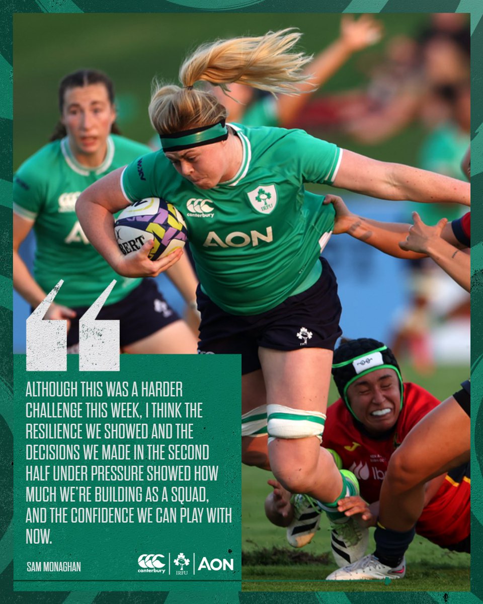 📰Monaghan Praises Character And Resilience Of Squad To Overhaul Spain.

#WXVRugby #WXV3 #irishrugby 

Read More: irishrugby.ie/2023/10/29/mon…