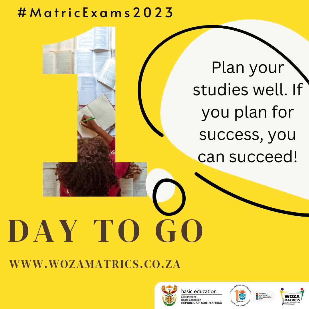 #SmartIsTheNewCool #CommittedToEducation #SecondChance #DBEmatricsupport #DStv #Openview #DBE #MatricExams #Matric2023 #Matricfinals #matriculation #WozaMatrics #MatricRevision #2023catchup #MatricLive