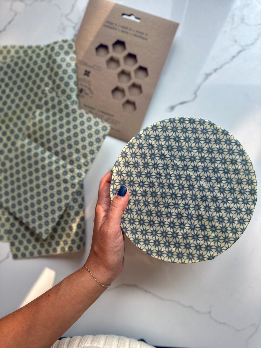 TenandCo's tweet image. Wrap up those delicious party leftovers in our eco-friendly beeswax wraps! 🐝✨ Sustainable, reusable, and the perfect way to seal in freshness! 🍲🌿 

#beeswax #beeswaxwraps #sustainablestorage