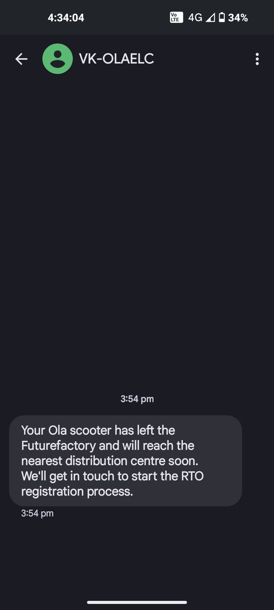 saikrishna83901's tweet photo. @OlaElectric Thank you so much you responded very fast my S1 pro Gen 2 dispatched from your future factory...customer support team is improving very much.. https://t.co/uDMlvFgbOa