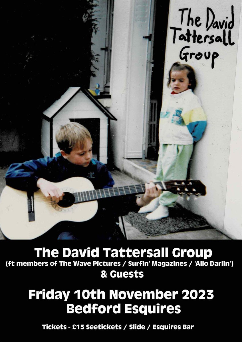 If you went to any of the brilliant (and sold out!) #allodarlin shows this weekend, just a gentle reminder that Paul (and violinist Dan) from the band will be appearing at Esquires in two weeks with David Tattersall from The Wave Pictures... seetickets.com/event/the-davi…