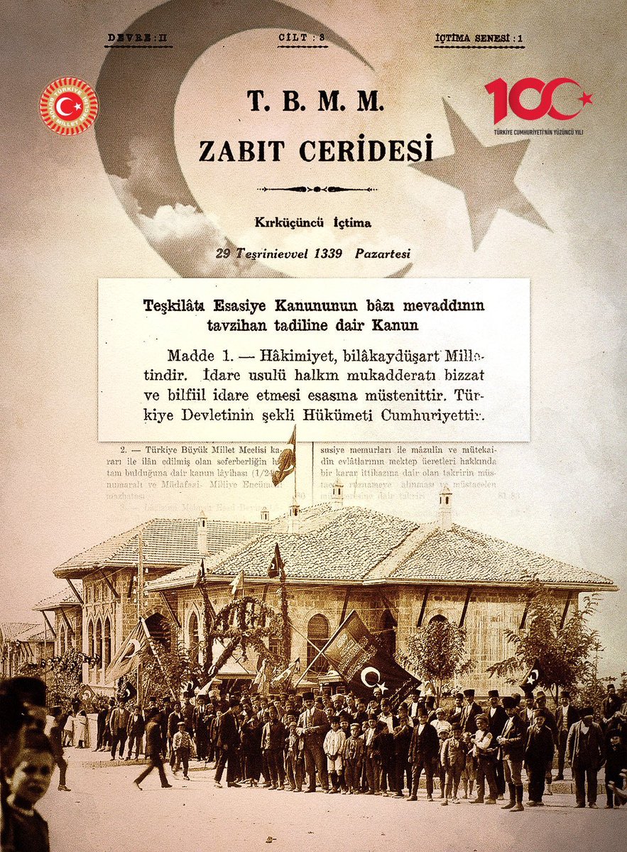 SnlDemirci's tweet photo. Başta Gazi Mustafa Kemal Atatürk olmak üzere Türkiye Cumhuriyeti'nin oluşumunda ve gelişiminde emeği geçen tüm vatan aşıklarına bizlere bıraktıkları bu güzel armağanları için teşekkür ederiz. Yaşasın Türkiye Cumhuriyeti. #Turkiye
#CUMHURIYETİMİZ100Yaşında
#Cumhur https://t.co/65YBSKCnHT
